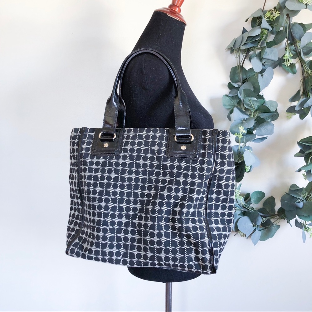 kate spade | geometric dot noel black bag large - Picture 2 of 8